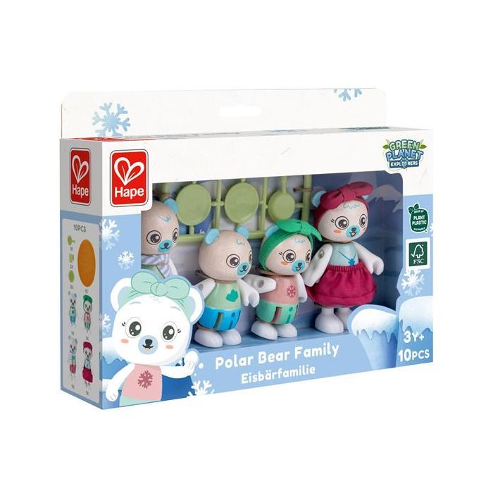 Игровой набор Hape деревянный Семья белых мишек (E3529) изображение 2