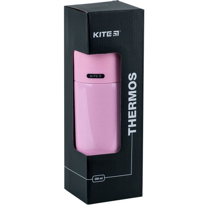 Поїльник-непроливайка Kite Термос Pearl, 350 мл, чорний (K24-302-1) зображення 4