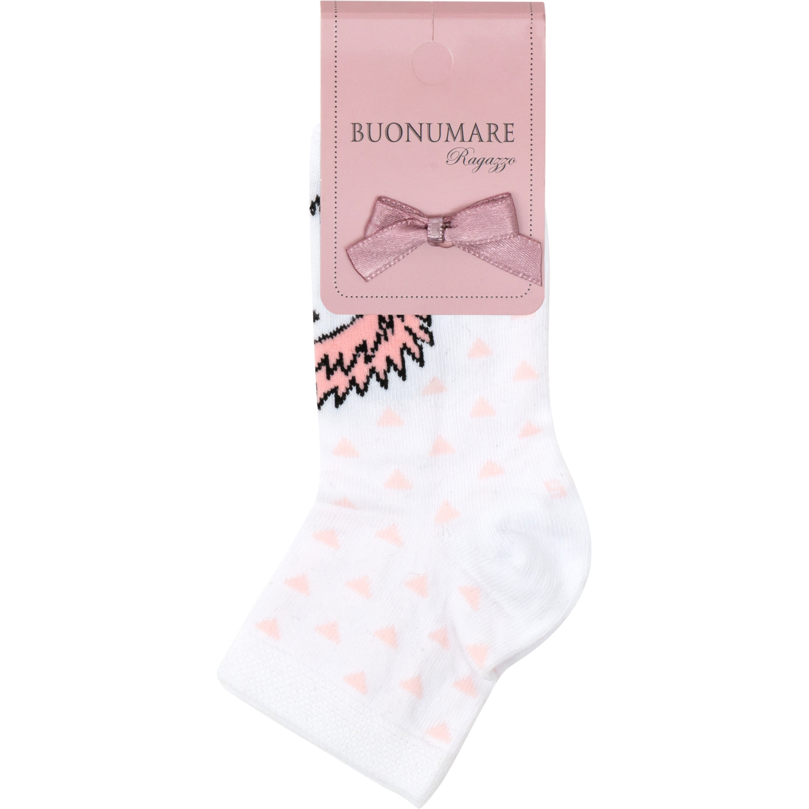 Шкарпетки дитячі BNM в полосочку (M0C0101-1364-5G-pink) зображення 2