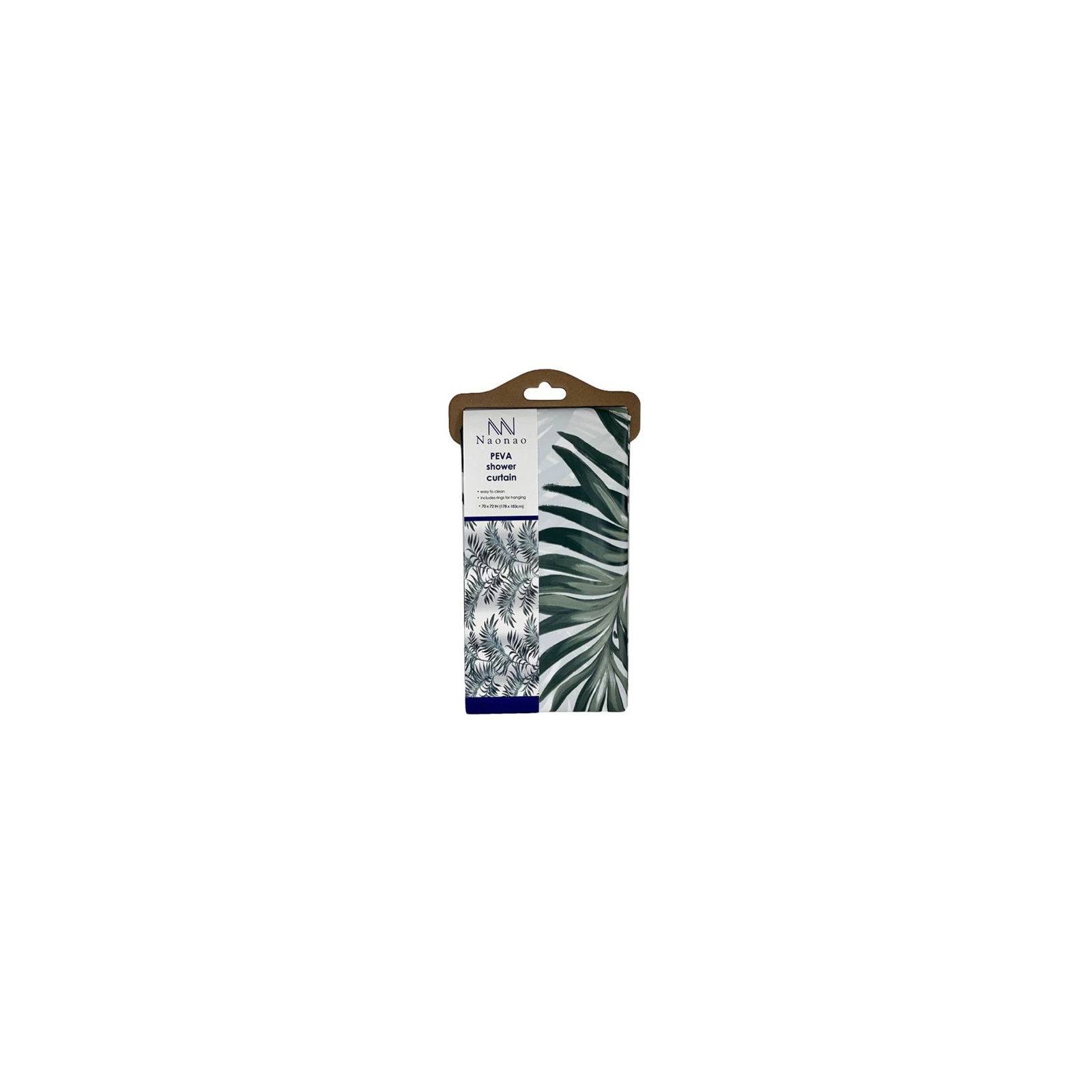 Шторка для ванной Stenson 180х180 см лист зеленый (R89755 leaf green)