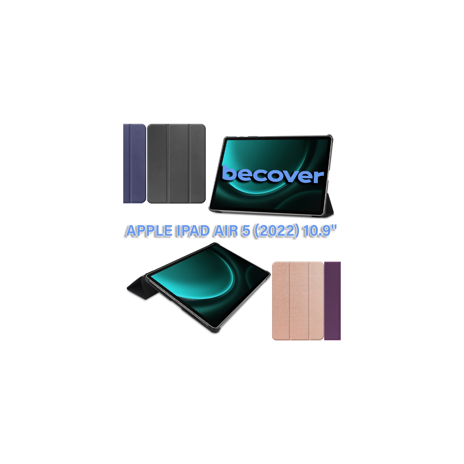 Чехол для планшета BeCover Smart Case Apple iPad Air 5 (2022) 10.9" Gray (710773) изображение 7