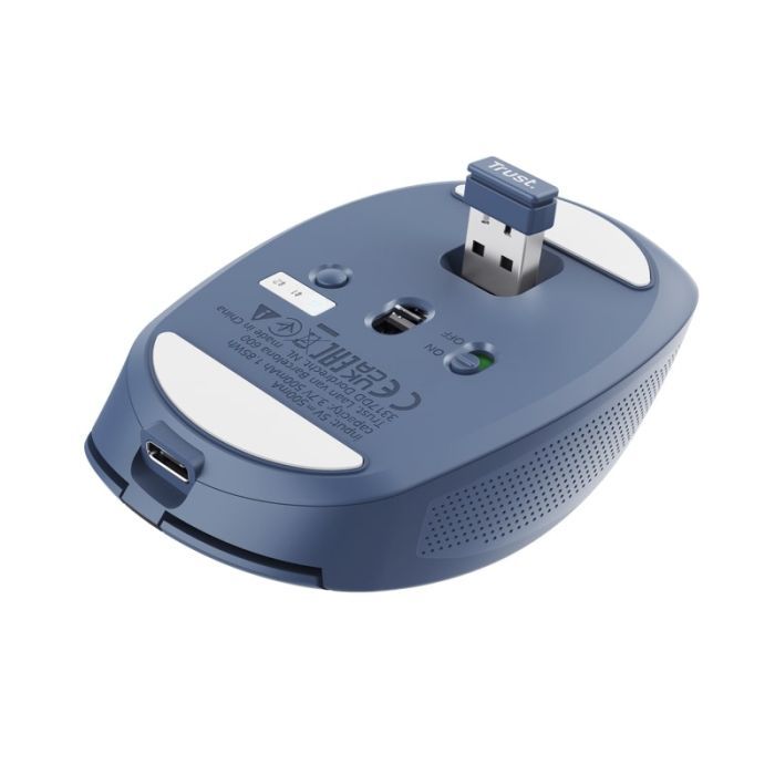 Мышка Trust Ozza compact Bluetooth/Wireless/USB-A Blue (24934) изображение 5