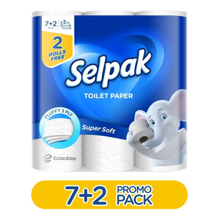 Туалетний папір Selpak 3 шари 32 рулони (8690530284463) зображення 2