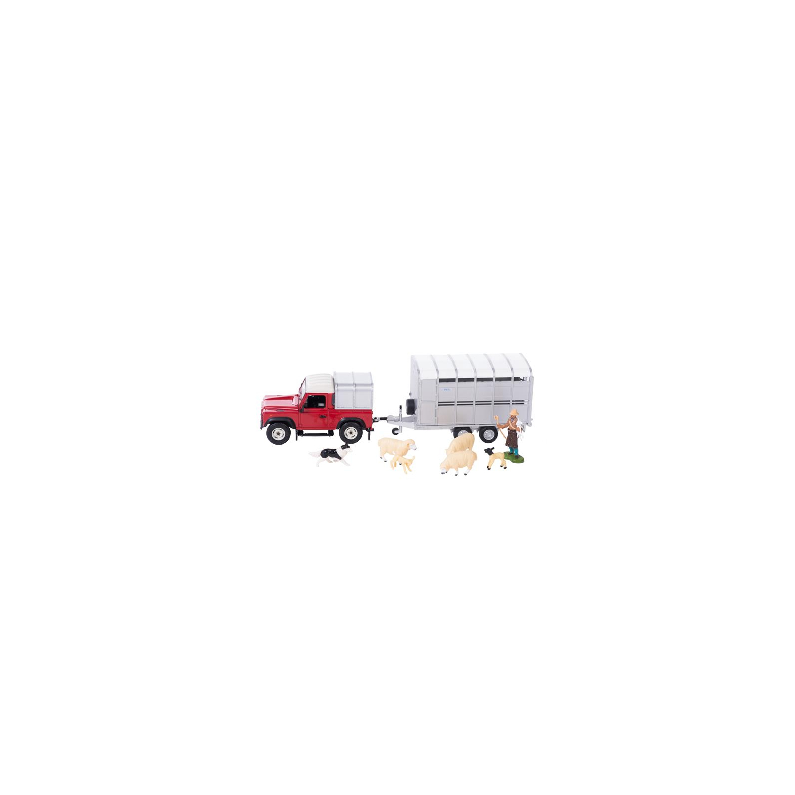 Спецтехніка Britains Land Rover з причепом та фігурками 1:32 (43138) зображення 3