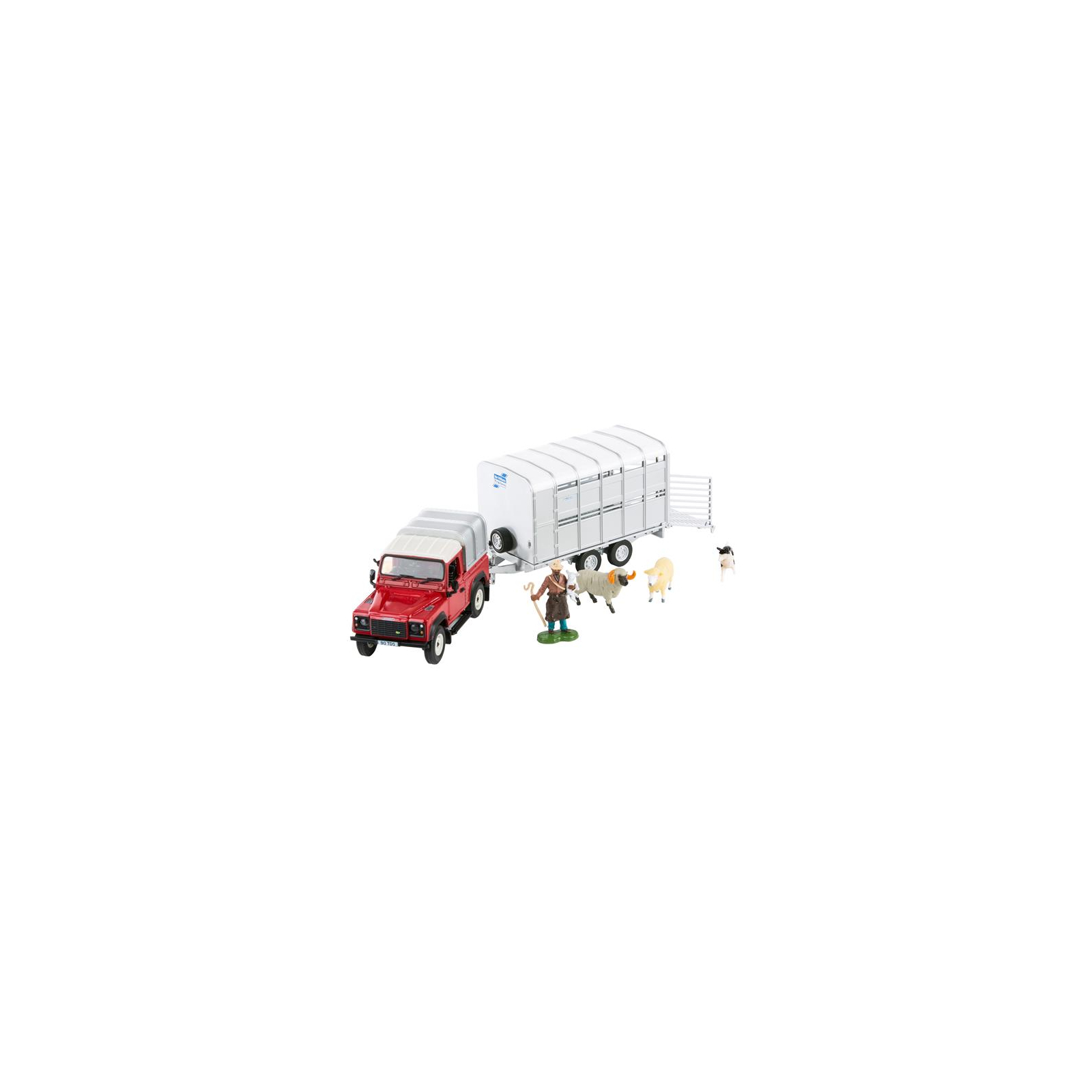 Спецтехніка Britains Land Rover з причепом та фігурками 1:32 (43138) зображення 4