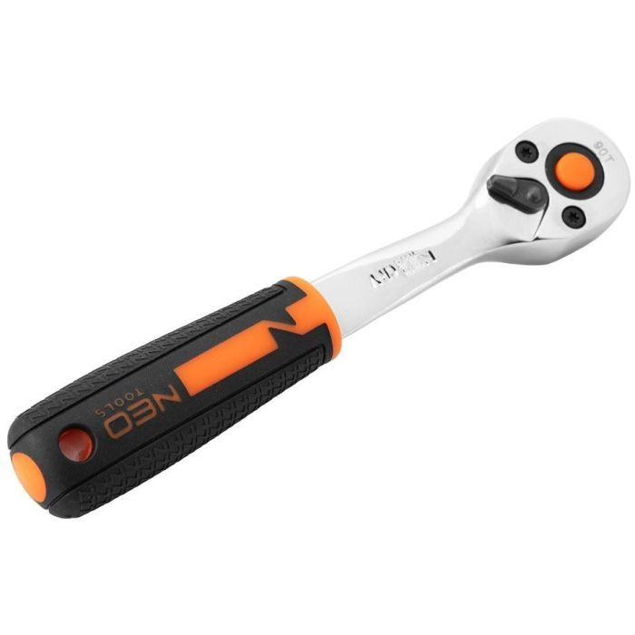 Набір торцевих головок Neo Tools 12шт, 1/2", тріскачка 90 зубців, CrV (10-030N) зображення 6