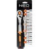 Набір торцевих головок Neo Tools 12шт, 1/2", тріскачка 90 зубців, CrV (10-030N)