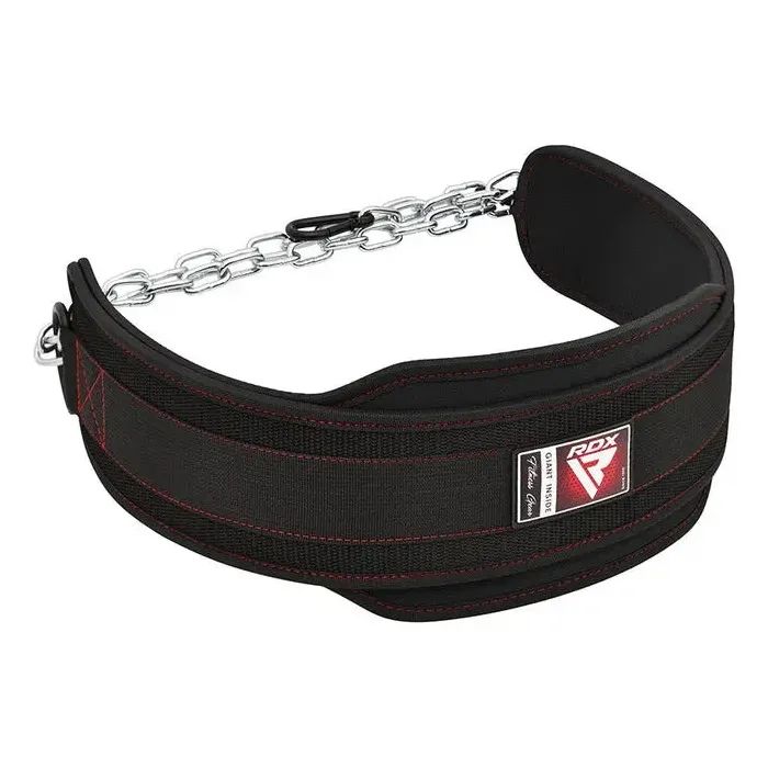 Утяжелитель RDX Пояс з ланцюгом T7 Pro Dipping Belt 2 Layer Black (WDB-T7B) изображение 2