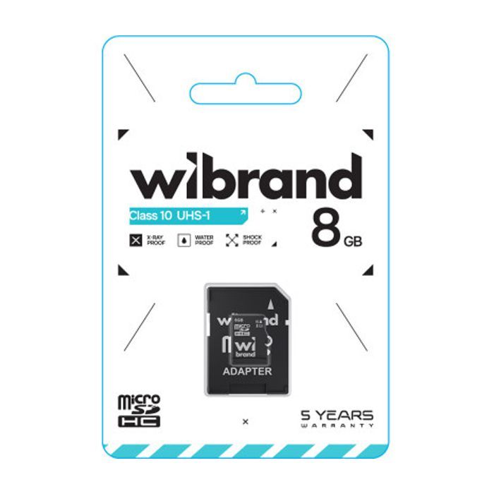 Карта пам'яті Wibrand 8GB mictoSD class 10 (WICDHC10/8GB) зображення 2