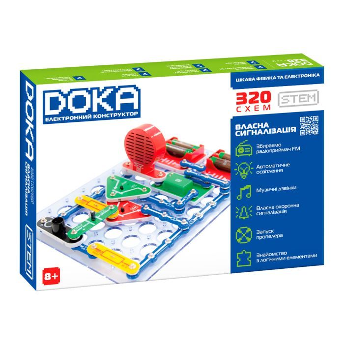 Конструктор DOKA электронный 320 схем (D70707)
