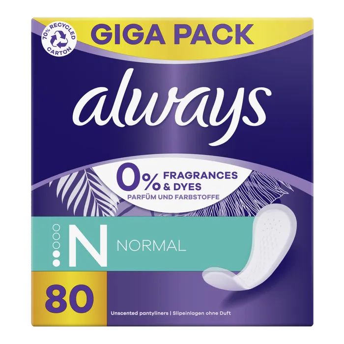 Ежедневные прокладки Always Daily Fresh Normal Без запаха 60 шт. (8700216461863) изображение 2