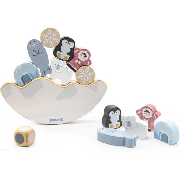 Развивающая игрушка Viga Toys Деревянная игра-балансир PolarB Арктика (44234)
