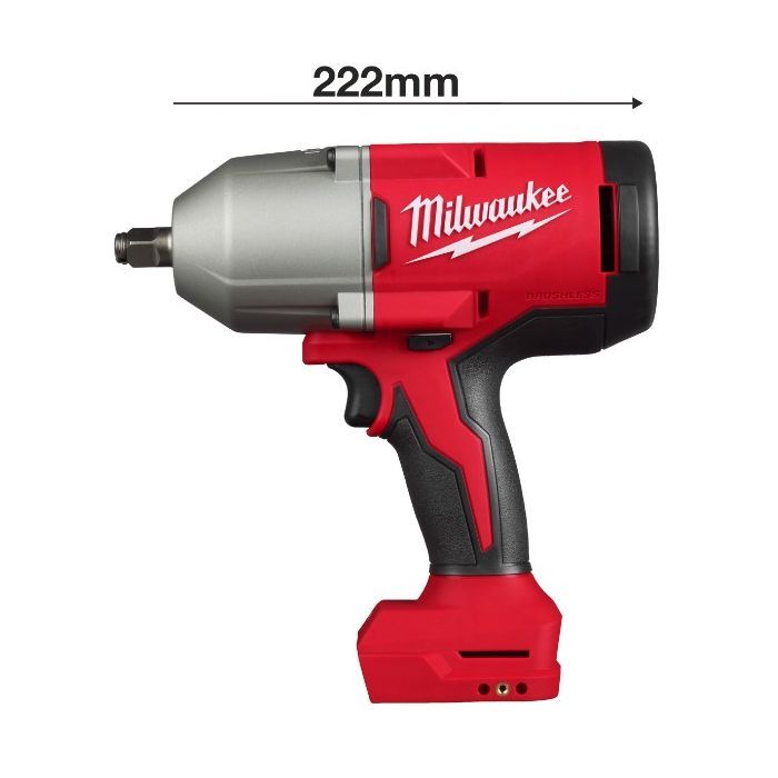 Гайковерт Milwaukee 1/2", M18 BLHIWF12-0X, 1627Нм, HD кейс (без АКБ и ЗУ) (4933492787) изображение 3