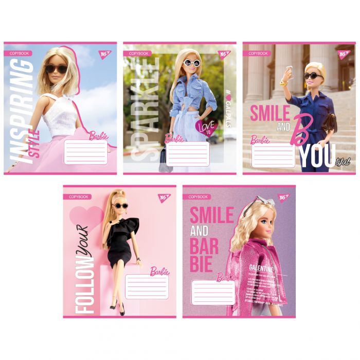 Тетрадь Yes Barbie 12 листов линия (767224)