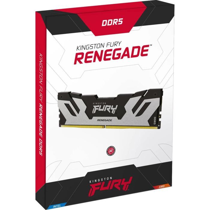 Модуль памяти для компьютера DDr5 16GB 7600 MHz Renegade XMP Silver/Black Kingston Fury (ex.HyperX) (KF576C38RS-16) изображение 4