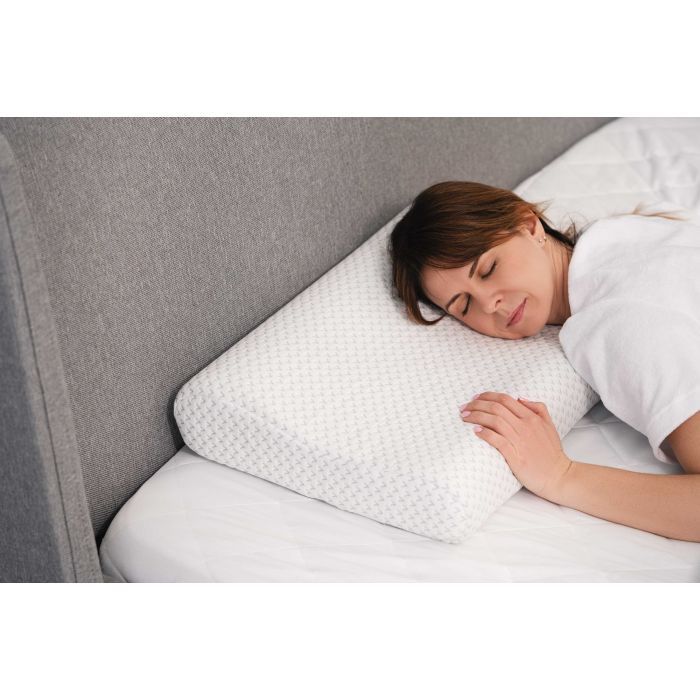 Подушка Ardesto ортопедическая Sleepwell волна, пена мемори, 60х40х11/9см белый (ART6040COP) изображение 8