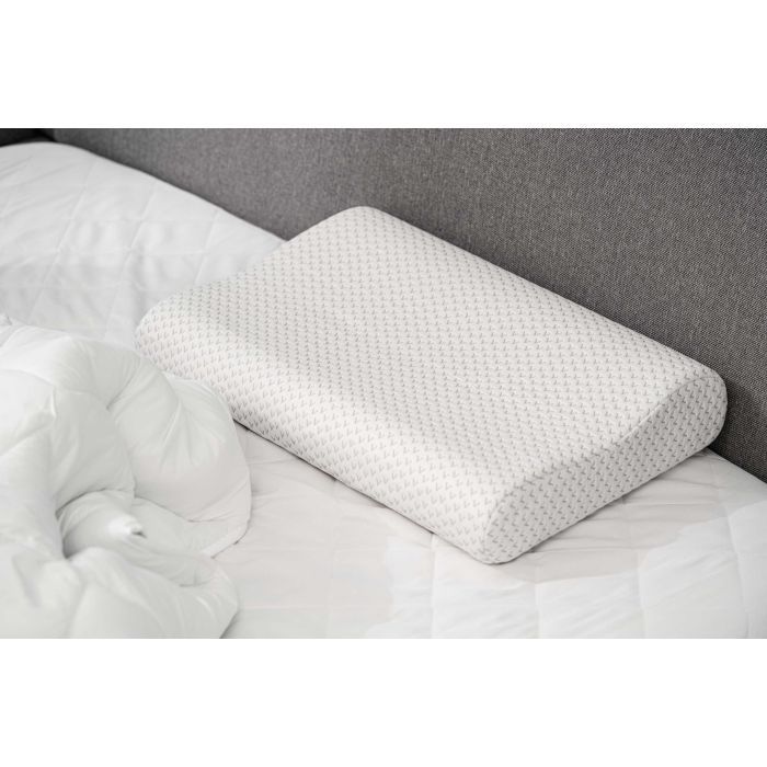 Подушка Ardesto ортопедическая Sleepwell волна, пена мемори, 60х40х11/9см белый (ART6040COP) изображение 9