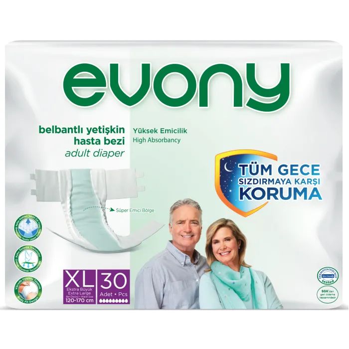 Подгузники для взрослых Evony 4 Extra Large 30 шт (8690536804092)