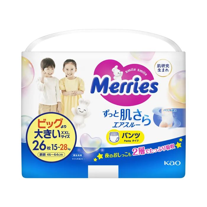 Підгузки Merries Трусики Super Jumbo XXL (15-28 кг) 26 шт. (4901301425898) зображення 2