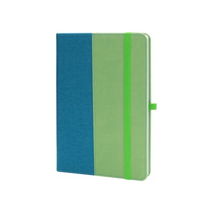 Книга записная Optima А5 COMBI-18, твердая обложка, резинка,линия (O20125-18)