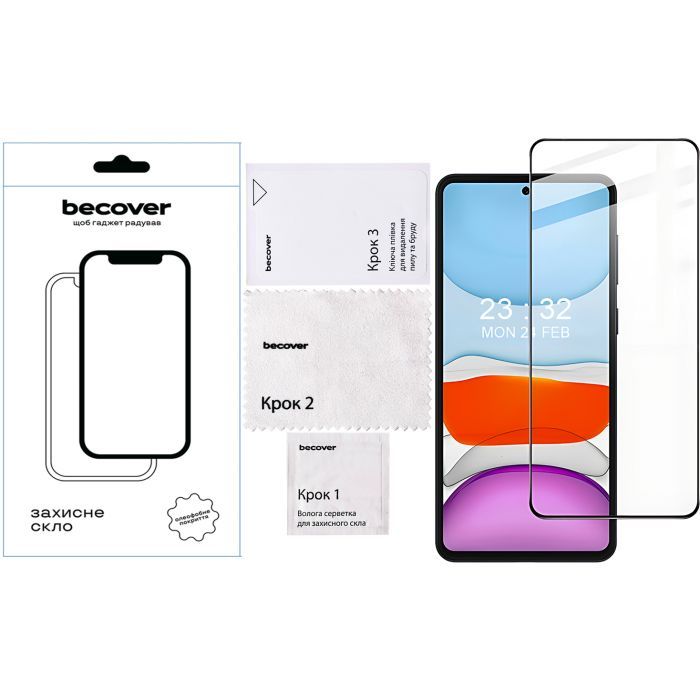Стекло защитное BeCover Oppo A60 Black (711666) изображение 4