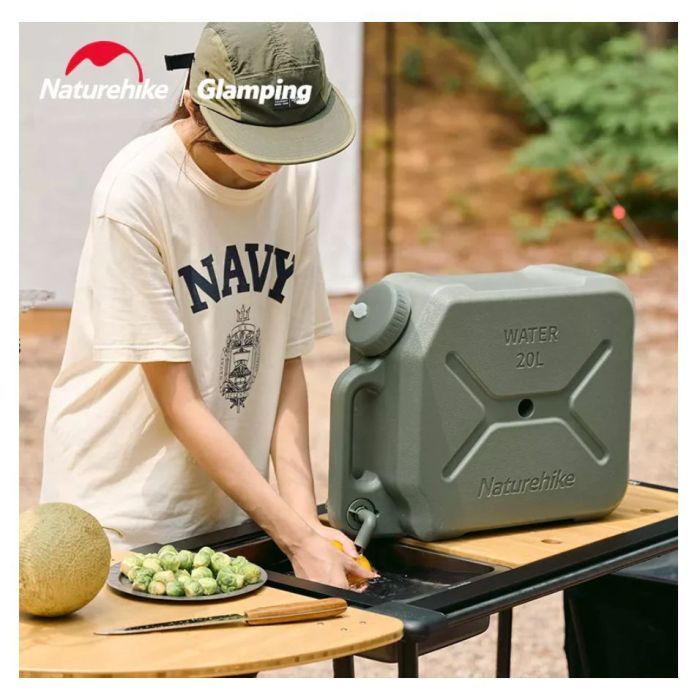 Каністра для води Naturehike CNH22CJ018 12 літрів коричнева (6927595753248) зображення 9