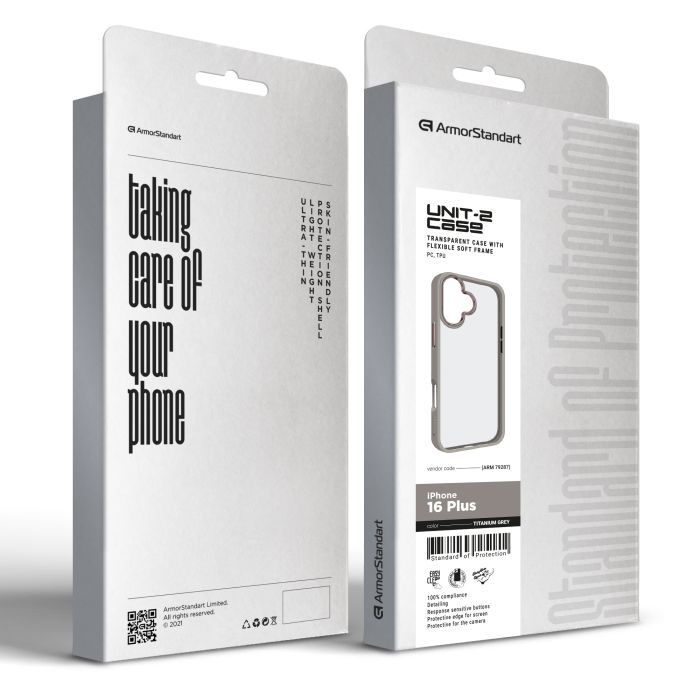 Чехол для мобильного телефона Armorstandart UNIT2 Apple iPhone 16 Plus Titanium Grey (ARM79287) изображение 2