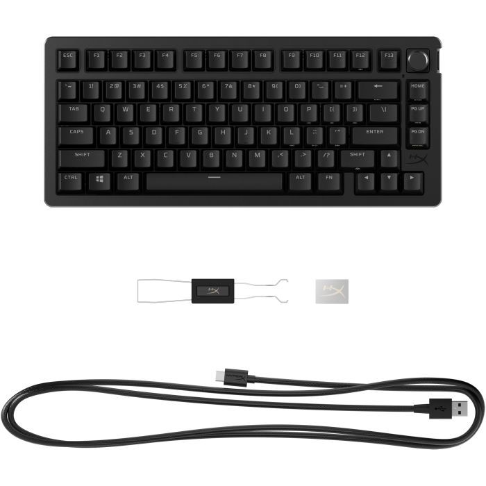 Клавиатура HyperX Alloy Rise 75 PBT HX Red USB UA Black (7G7A4AA) изображение 5