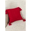Наволочка Прованс декоративна в'язана Hit Kosa червона 45х45 (031668) зображення 8