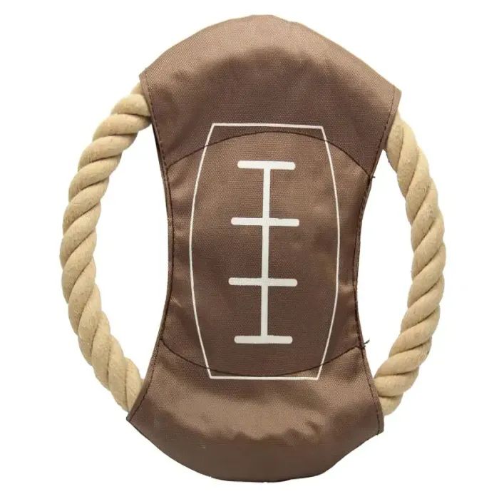 Іграшка для собак Nunbell Мотузкова бавовняна Фрізбі 18 см (YM0180)