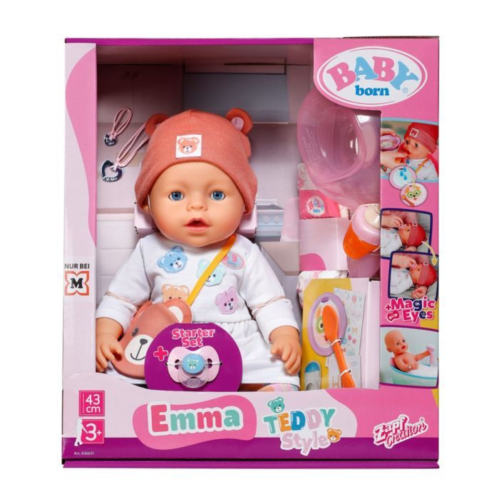 Пупс Zapf Baby Born - Эмма-Тедди 43 см (836651) изображение 7