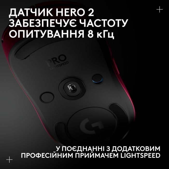 Мышка Logitech G Pro 2 Lightspeed Wireless Black (910-007295) изображение 9