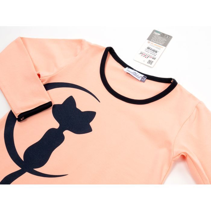 Піжама дитяча Matilda з котиком (13230-2-116G-peach) зображення 6