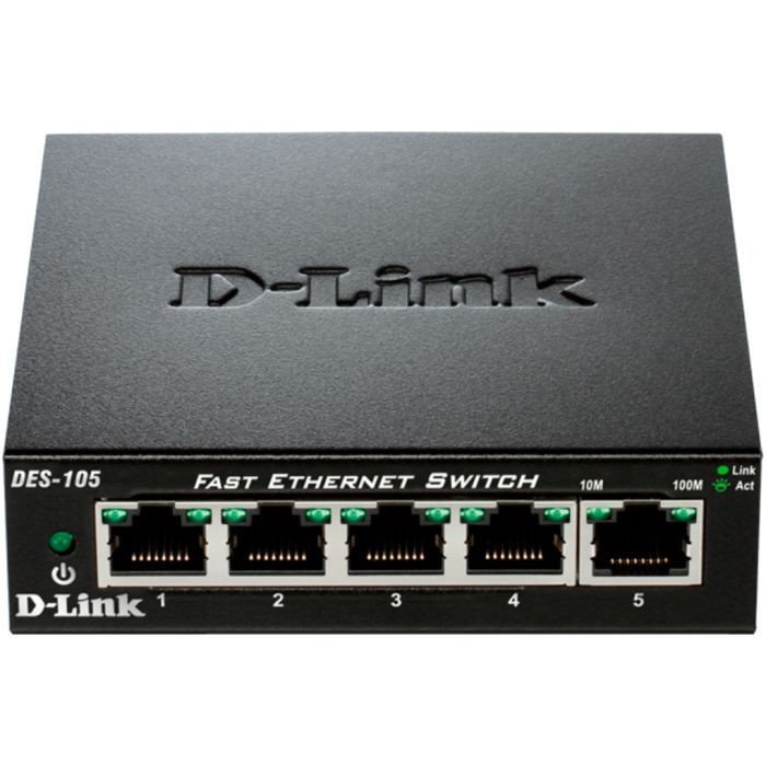 Комутатор мережевий D-Link DES-105 зображення 2