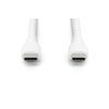 Дата кабель USB-C to USB-C 2.0m USB 2.0 60W silicone white Digitus (AK-300341-020-W) изображение 2