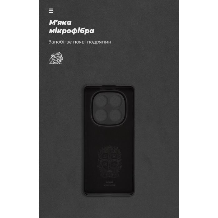 Чехол для мобильного телефона Armorstandart ICON Xiaomi Redmi Note 14 Pro 5G / Poco X7 Camera cover Black (ARM79827) изображение 4