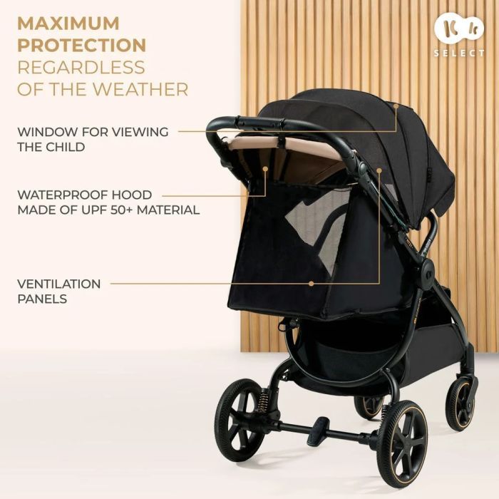 Коляска Kinderkraft Mitzy Linen Beige (KSMITZ00BEG0000) (5902533924356) зображення 10