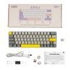 Клавиатура Epomaker EP64 60 Mulan Switch Hot-Swap RGB Wireless/Bluetooth/USB UA White (EP64-W-M) изображение 12