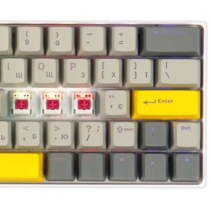 Клавиатура Epomaker EP64 60 Mulan Switch Hot-Swap RGB Wireless/Bluetooth/USB UA Black (EP64-B-M) изображение 2