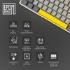 Клавиатура Epomaker EP64 60 Mulan Switch Hot-Swap RGB Wireless/Bluetooth/USB UA White (EP64-W-M) изображение 8