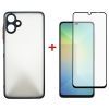 Чехол для мобильного телефона Dengos Kit Samsung Galaxy A06 case Matte + glass (Black) (DG-KM-126)