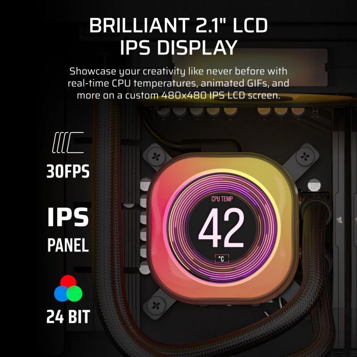Система жидкостного охлаждения Corsair iCUE LINK TITAN 360 RX LCD (CW-9061023-WW) изображение 9