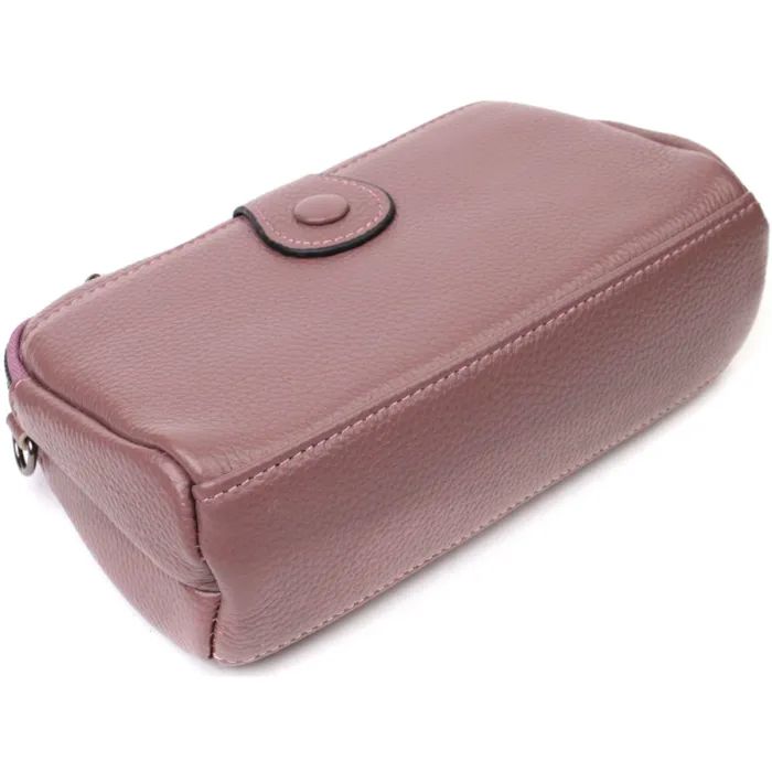 Сумка Vintage Из натуральной кожи Пудровая (22126) изображение 3