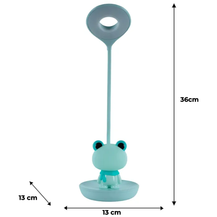 Настольная лампа Kite Froggy LED с аккумулятором, зеленая (K24-492-3-4) изображение 7