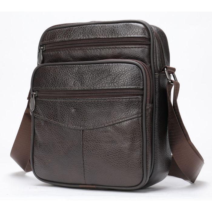 Сумка Vintage Кожаная Коричневая (20346)