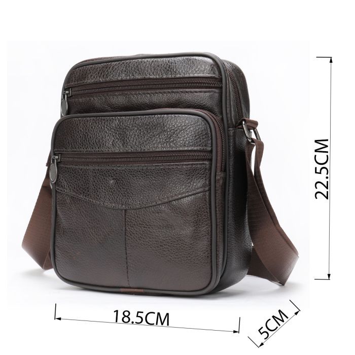 Сумка Vintage Кожаная Коричневая (20346) изображение 3