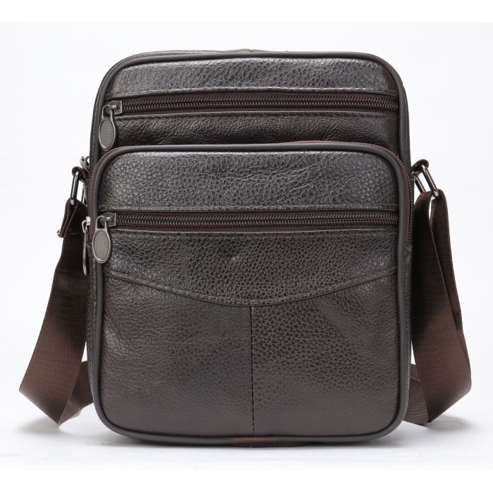 Сумка Vintage Кожаная Коричневая (20346) изображение 6