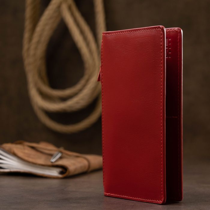 Портмоне Grande Pelle Шкіряне Червоне (11514) зображення 7