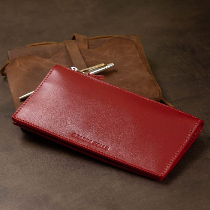 Портмоне Grande Pelle Шкіряне Червоне (11514) зображення 9