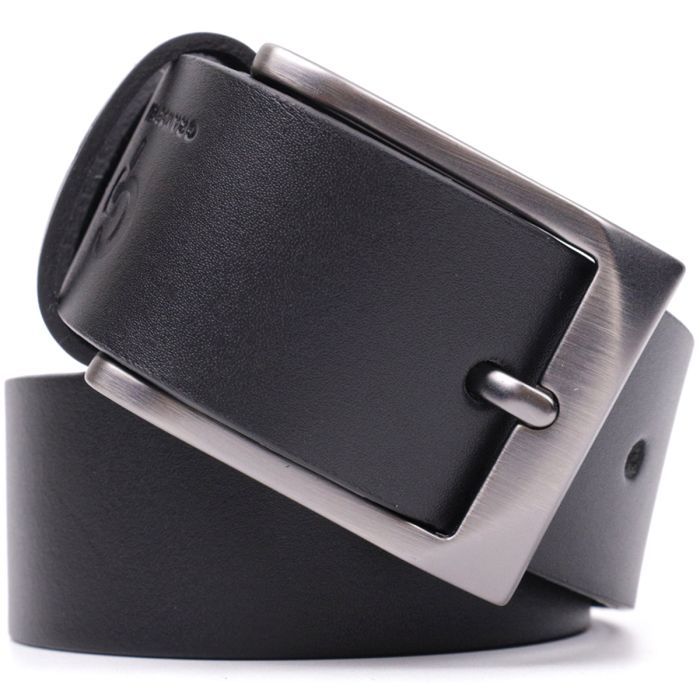 Ремень Grande Pelle Кожаный Черный (11690) изображение 7